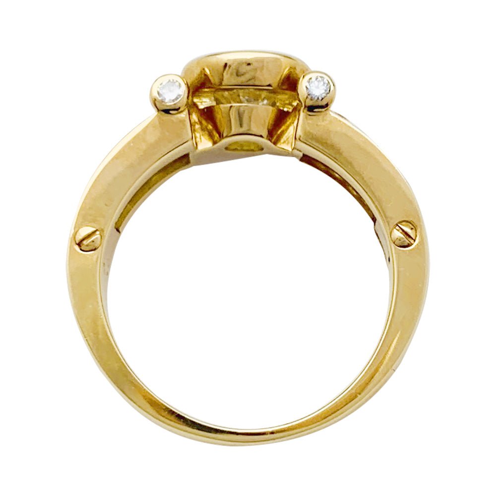 Bague or jaune et diamants - Castafiore