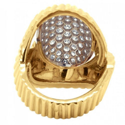 Bague or jaune et diamants - Castafiore