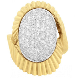 Bague or jaune et diamants - Castafiore