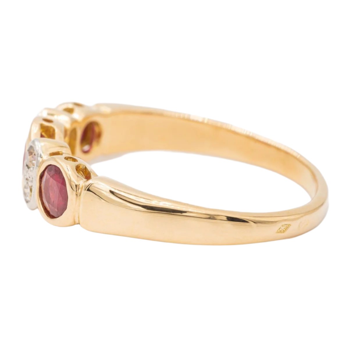 Bague Or jaune rubis - Castafiore
