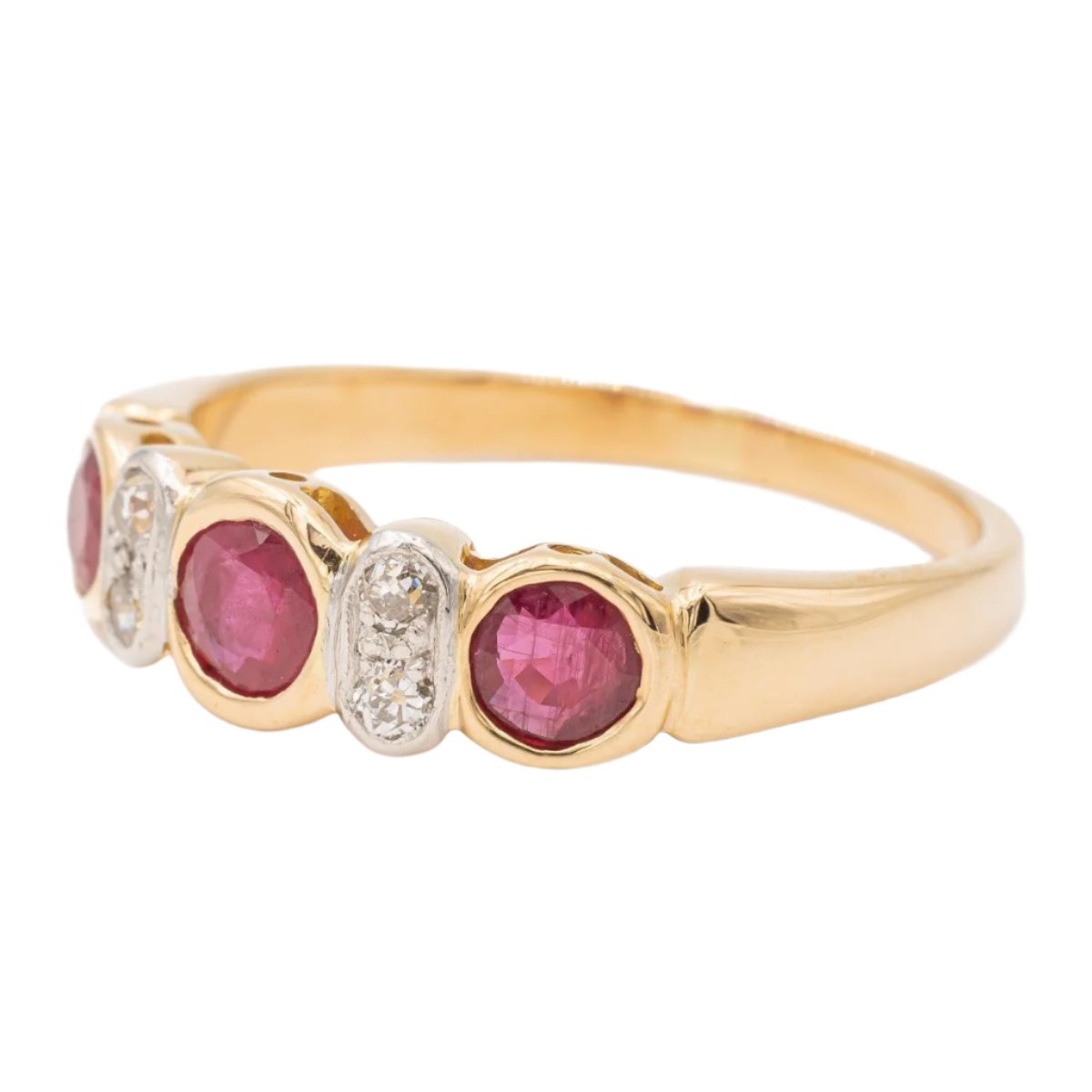 Bague Or jaune rubis - Castafiore