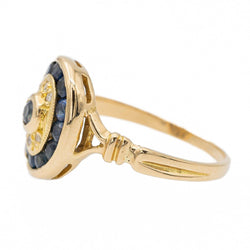 Bague Or jaune Saphir - Castafiore