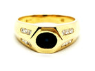 Bague Or jaune Saphir - Castafiore