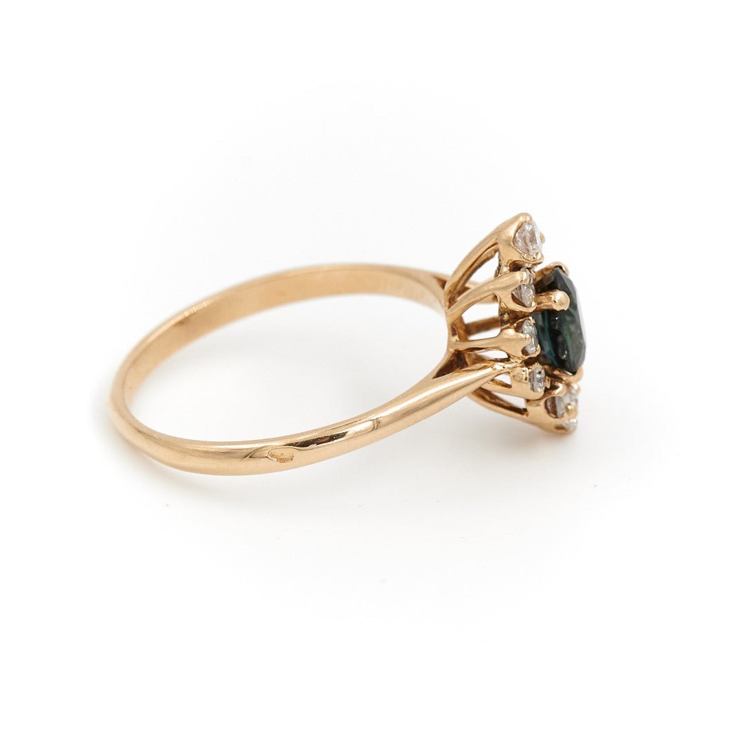 Bague Or jaune Saphir - Castafiore