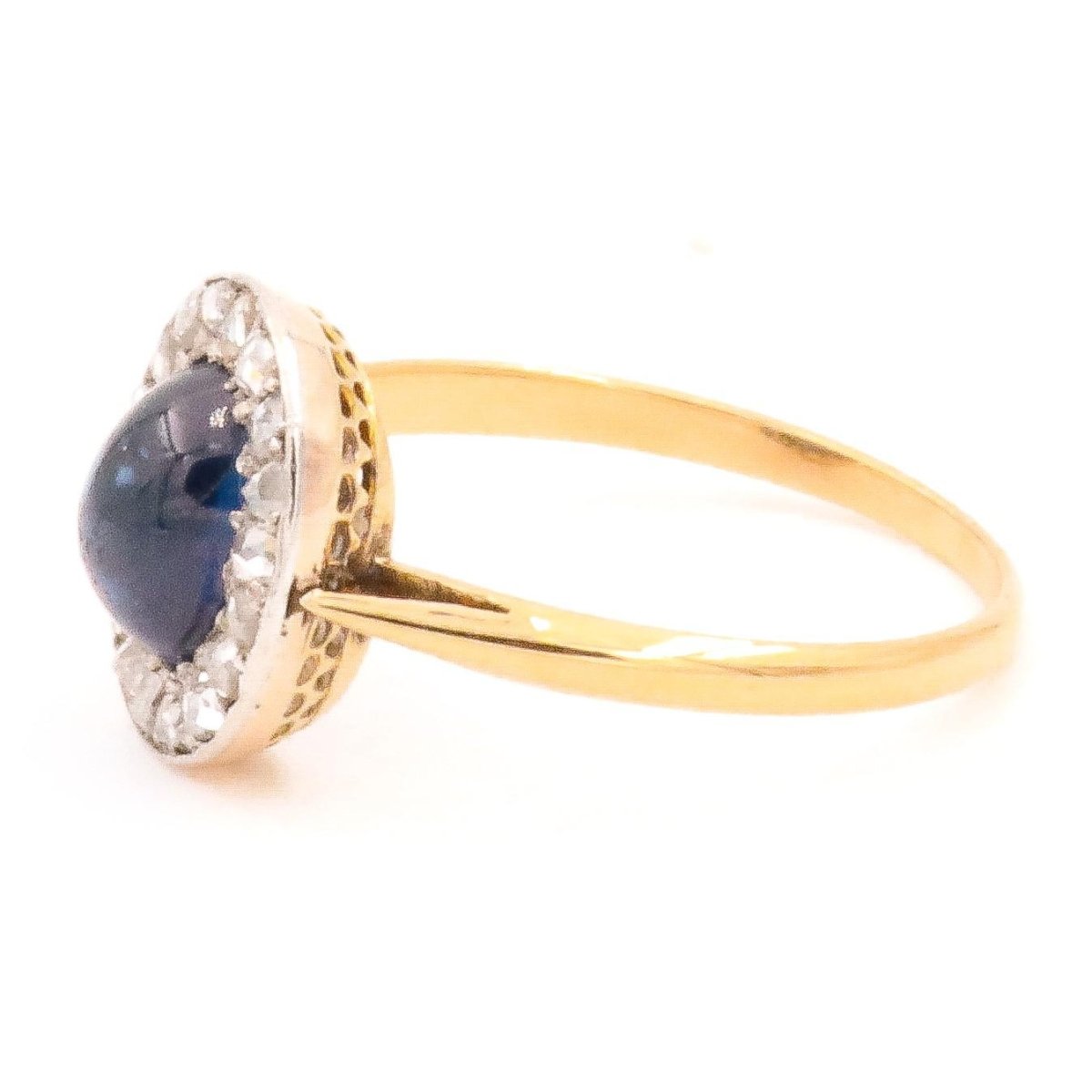 Bague Or jaune Saphir - Castafiore