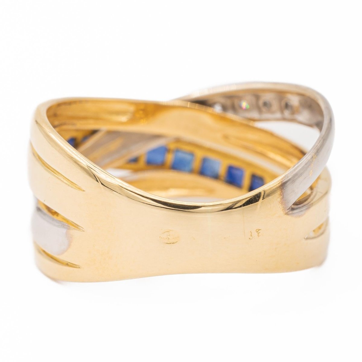 Bague Or jaune Saphir - Castafiore