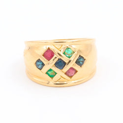 Bague Or jaune Saphir - Castafiore