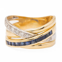 Bague Or jaune Saphir - Castafiore