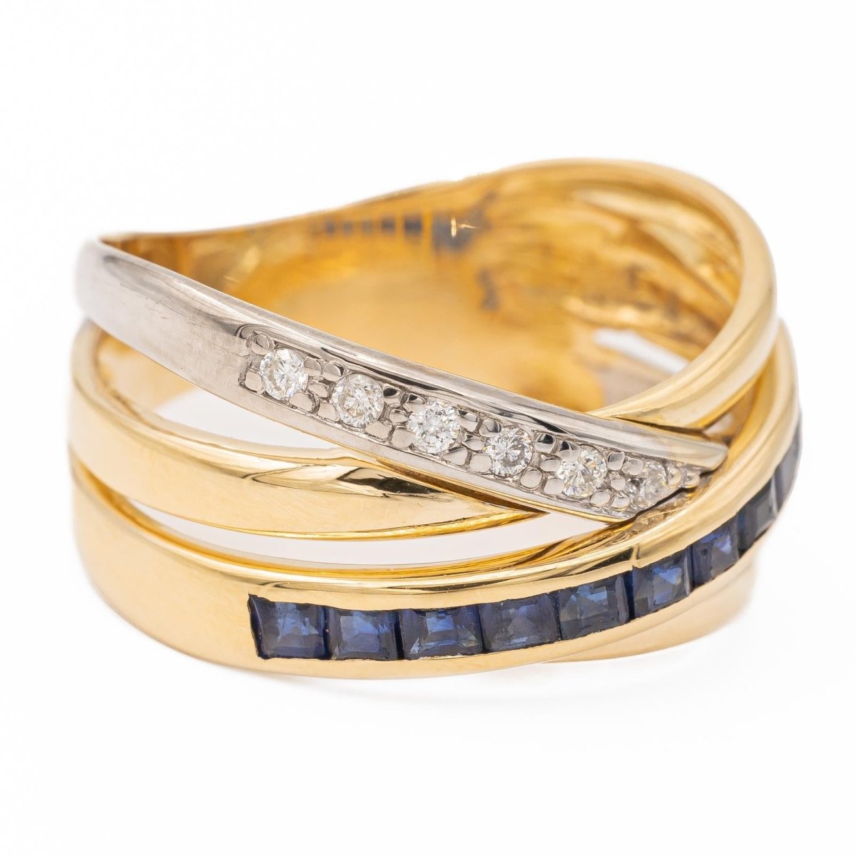 Bague Or jaune Saphir - Castafiore