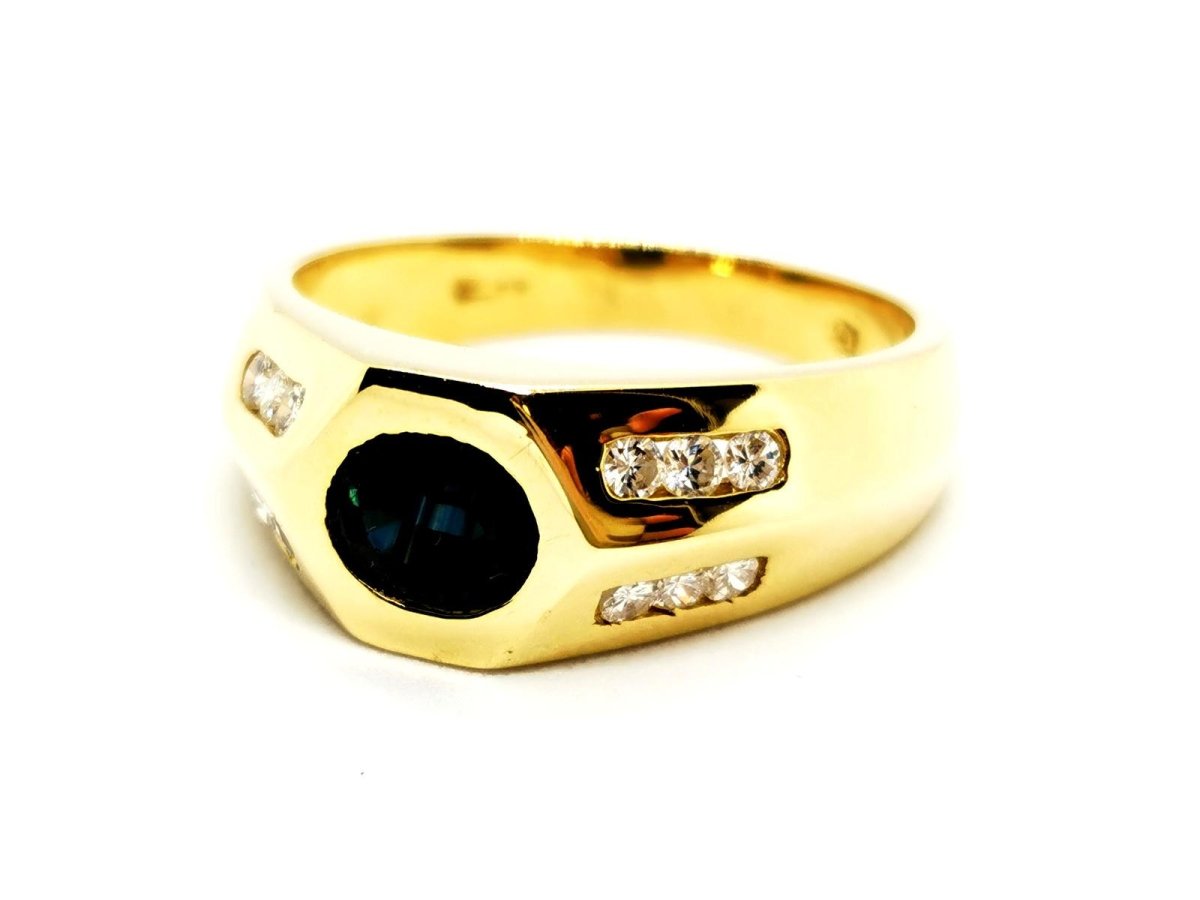 Bague Or jaune Saphir - Castafiore