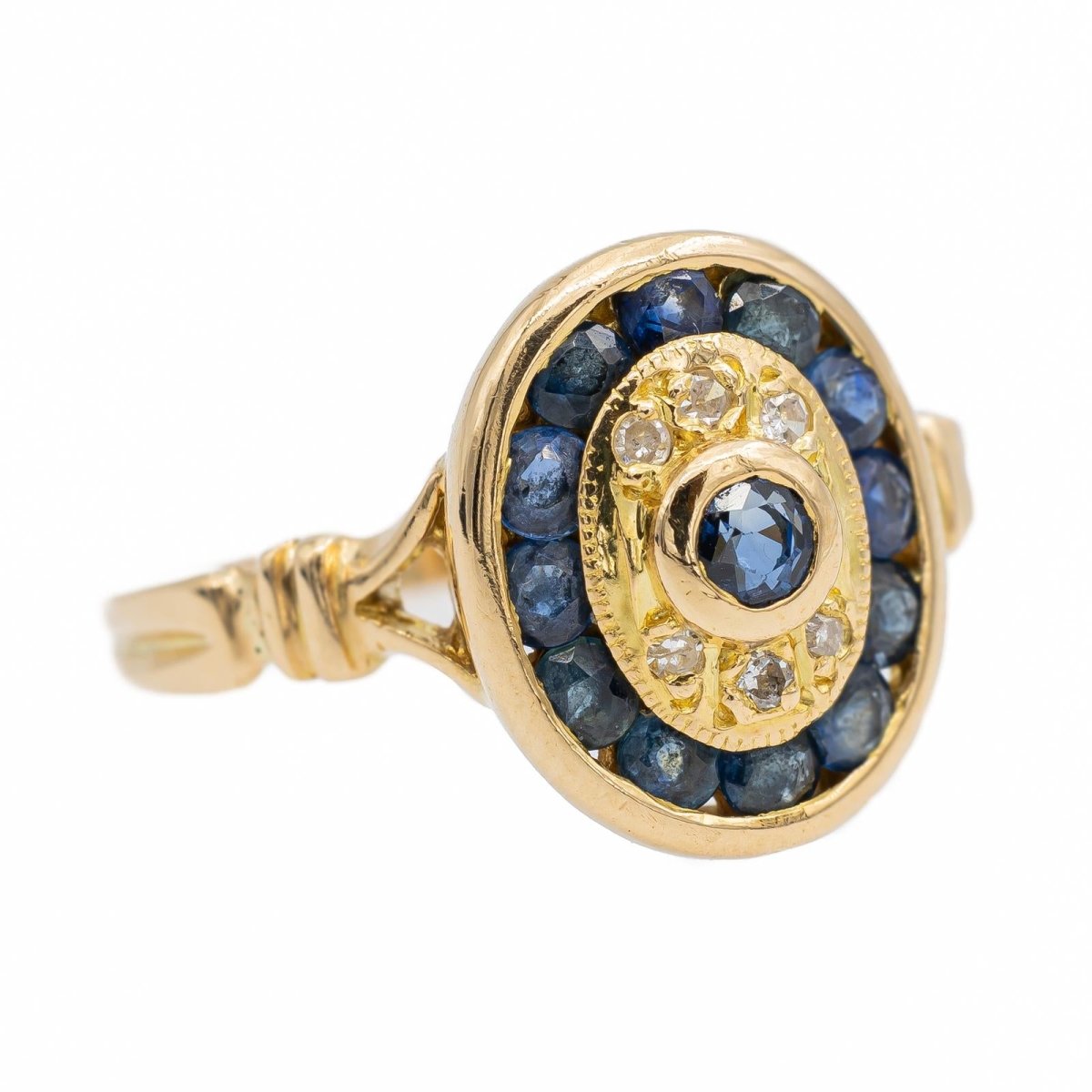 Bague Or jaune Saphir - Castafiore
