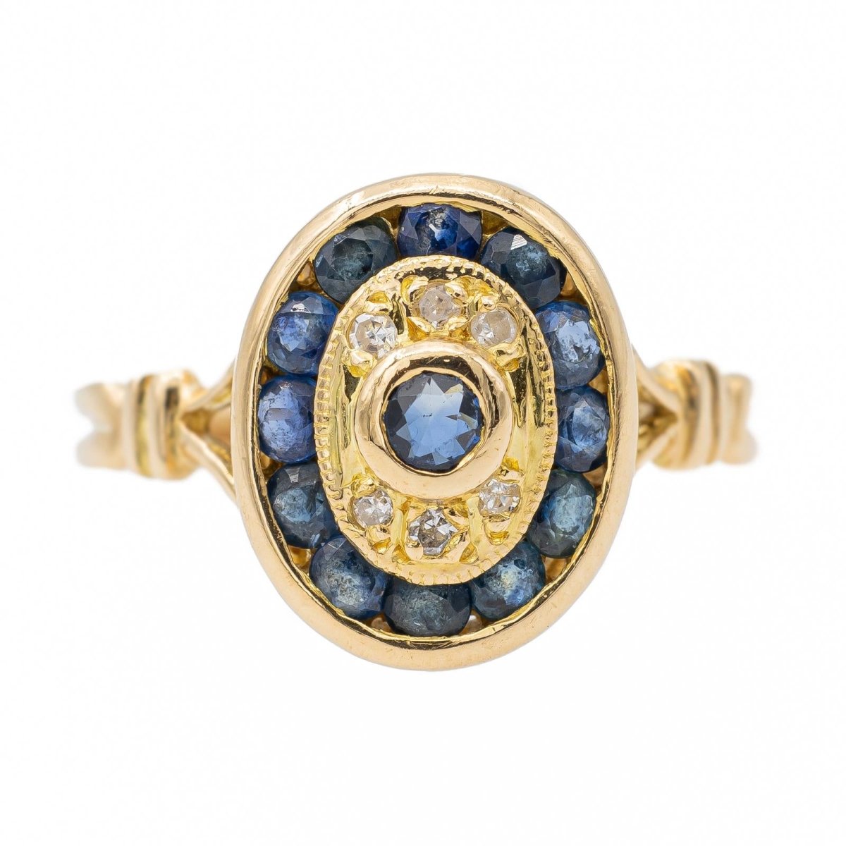 Bague Or jaune Saphir - Castafiore