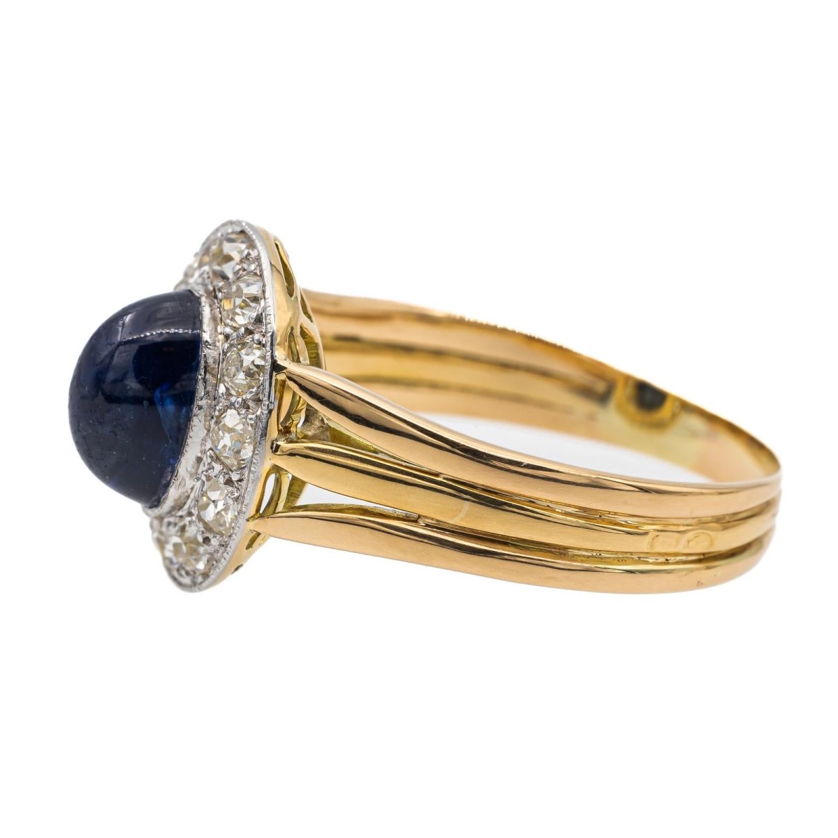 Bague Or jaune Saphir - Castafiore