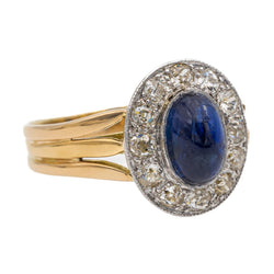 Bague Or jaune Saphir - Castafiore