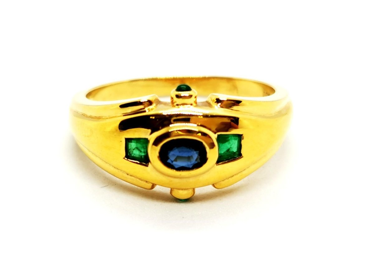 Bague Or jaune Saphir - Castafiore