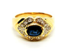 Bague Or jaune Saphir - Castafiore