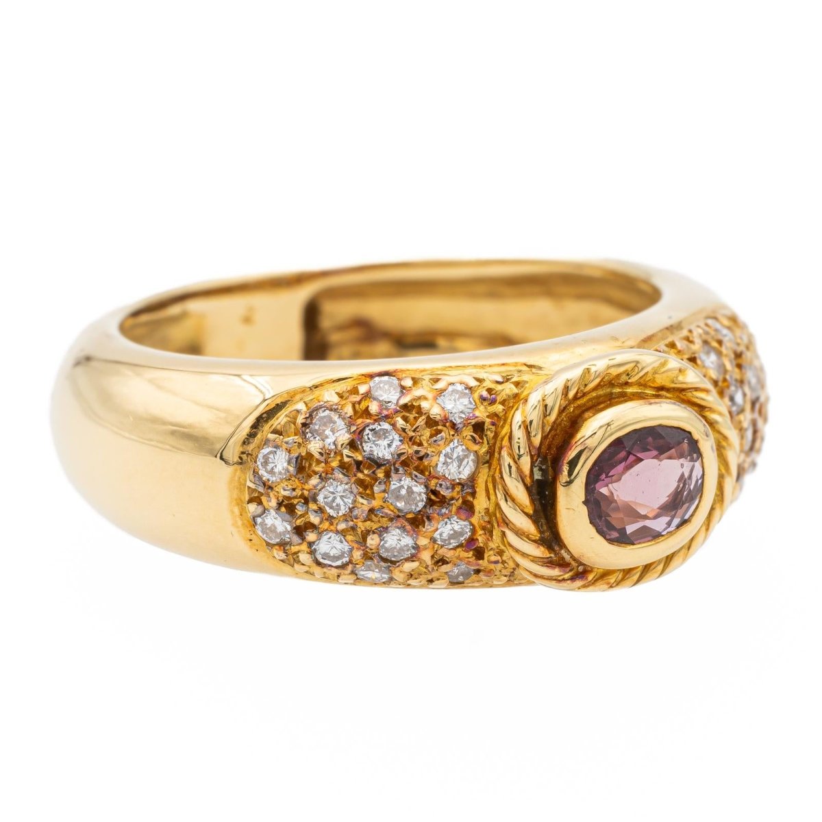 Bague Or jaune Saphir - Castafiore
