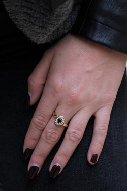 Bague Or jaune Saphir - Castafiore