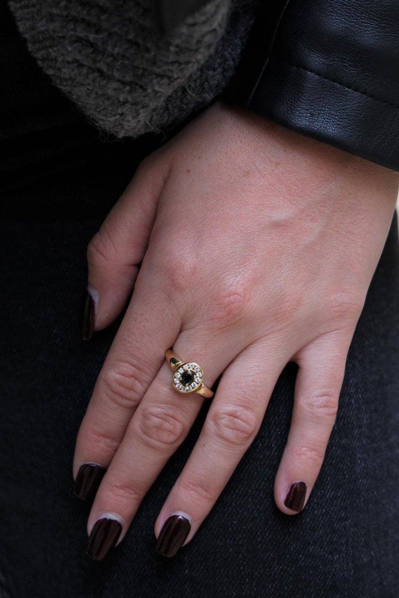 Bague Or jaune Saphir - Castafiore