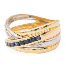 Bague Or jaune Saphir - Castafiore