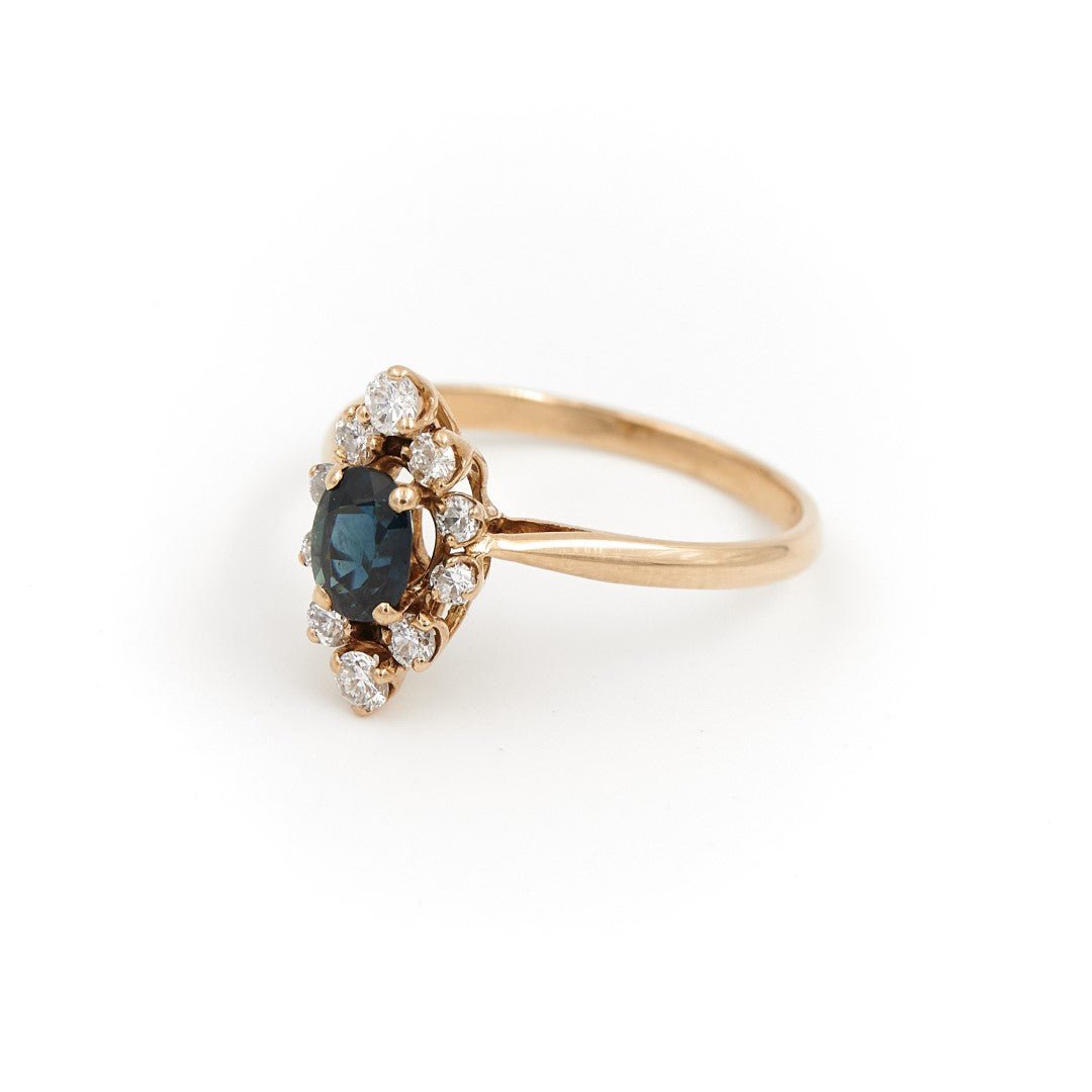 Bague Or jaune Saphir - Castafiore