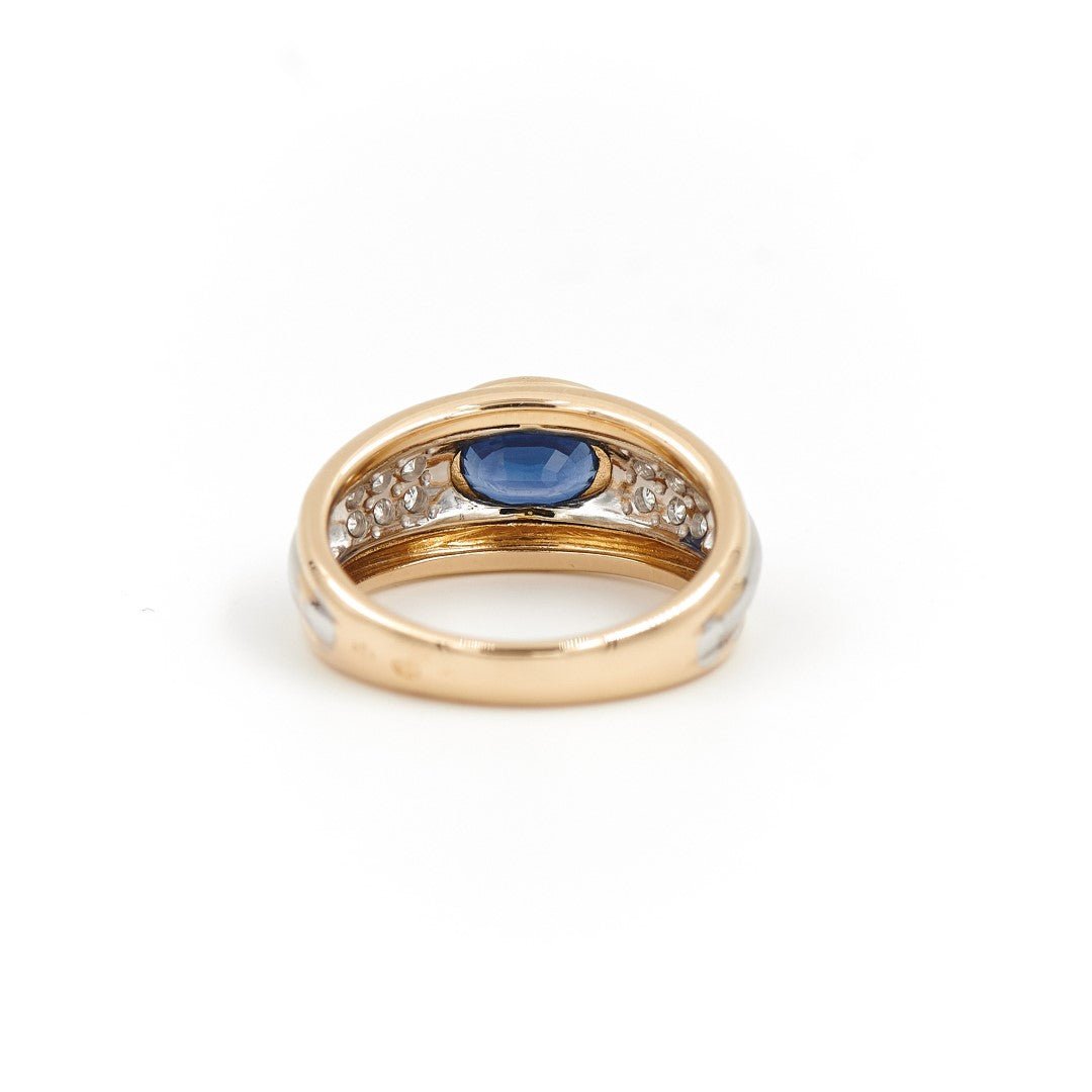 Bague Or jaune Saphir - Castafiore