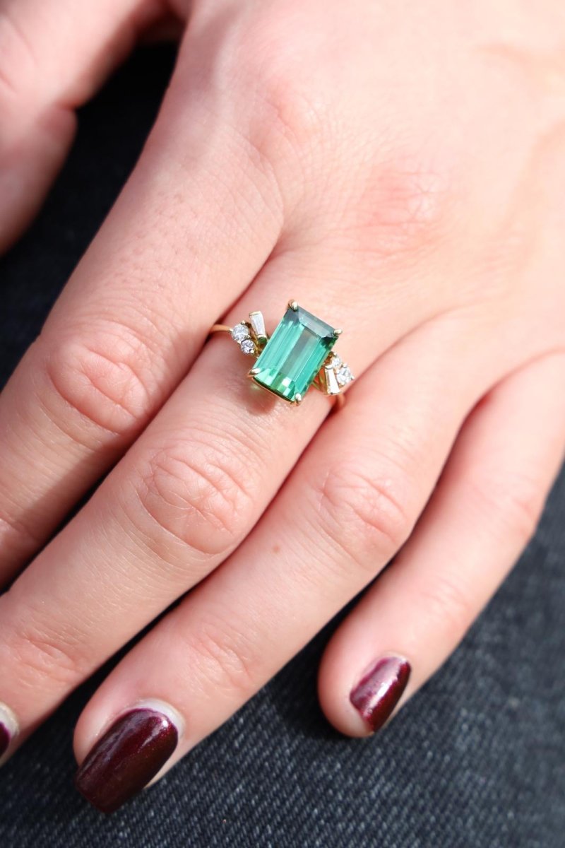 Bague Or jaune Tourmaline - Castafiore