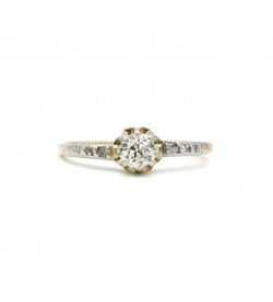 Bague - Or. Platine & diamants - Castafiore