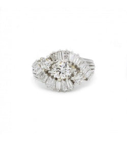 Bague - Or, Platine Et Diamants - Castafiore