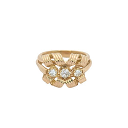 Bague or rose et diamants - Castafiore