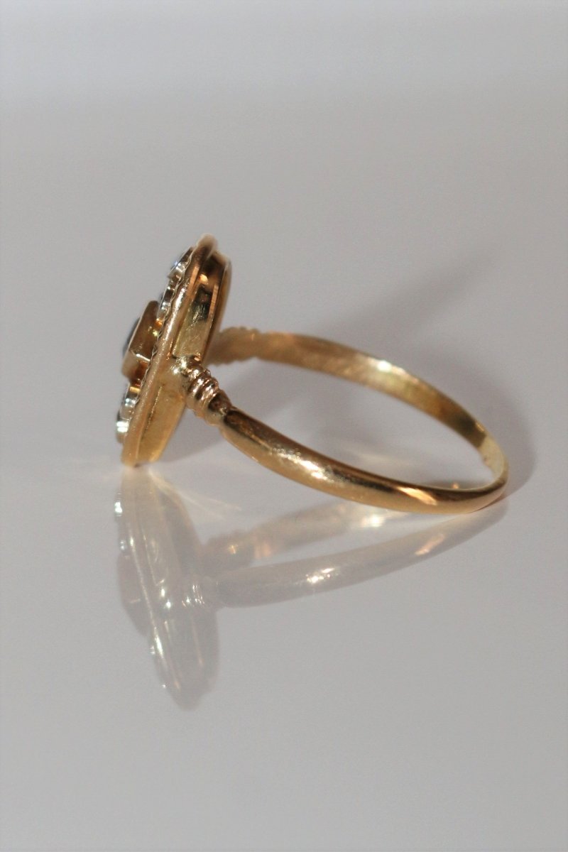 Bague Ovale Ajouré Saphir - Castafiore