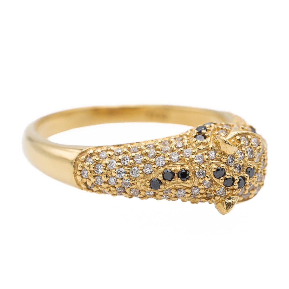 Bague Panthère en or jaune et diamant - Castafiore