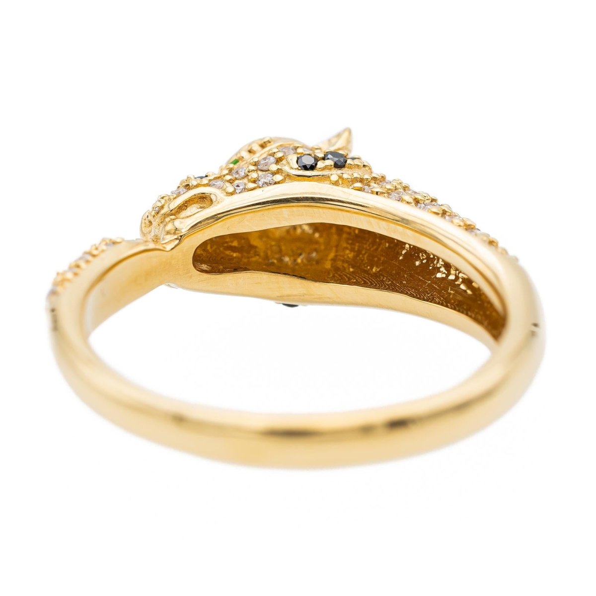 Bague Panthère en or jaune et diamant - Castafiore