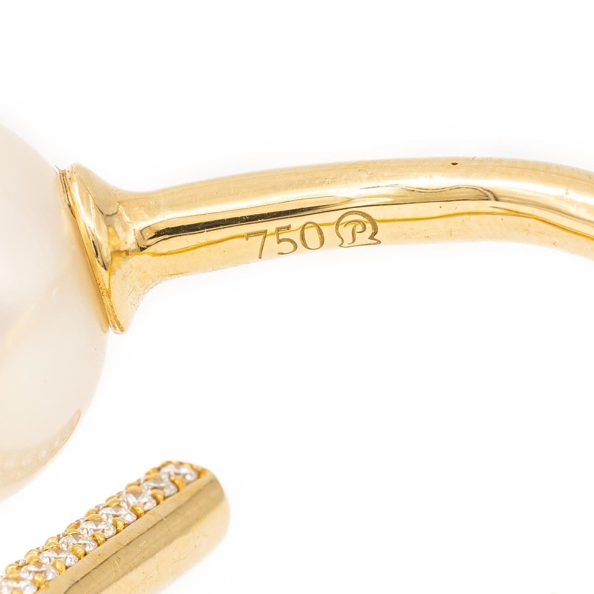 Bague PASPALEY en or jaune, perle et diamants - Castafiore