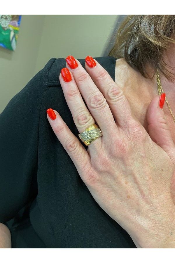 BAGUE PAVAGE DIAMANTS - Castafiore