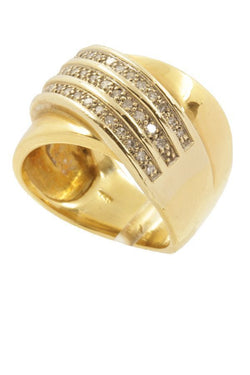 BAGUE PAVAGE DIAMANTS - Castafiore