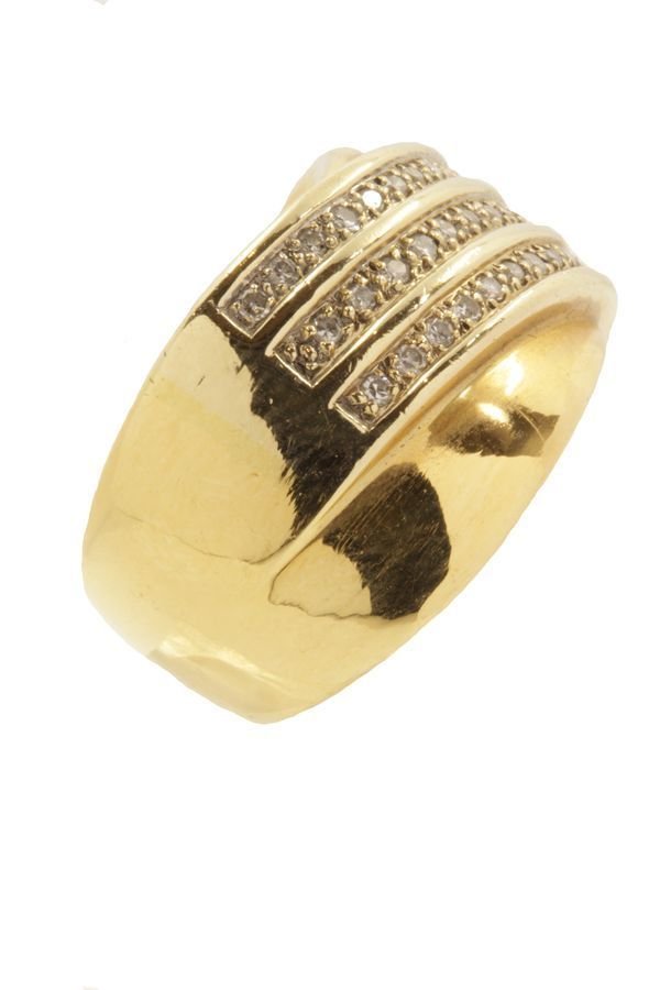 BAGUE PAVAGE DIAMANTS - Castafiore