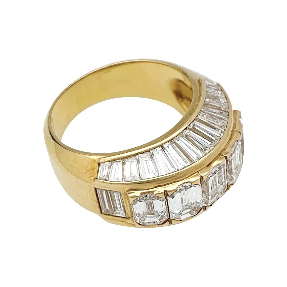 Bague pavage en or jaune et diamants - Castafiore