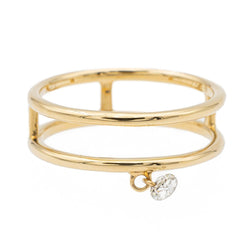 Bague PERSÉE "Zeus" en or jaune et diamant - Castafiore