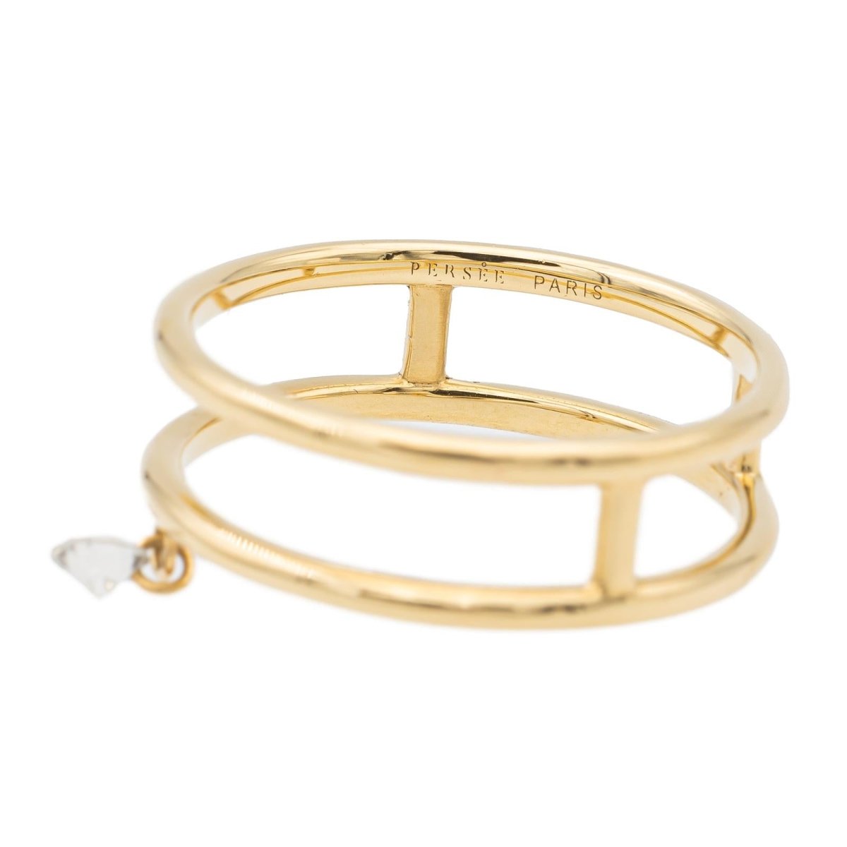 Bague PERSÉE "Zeus" en or jaune et diamant - Castafiore