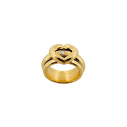 Bague PIAGET "Coeur" en or jaune et diamants - Castafiore