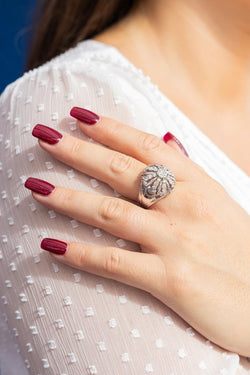 Bague Platine diamant - Castafiore