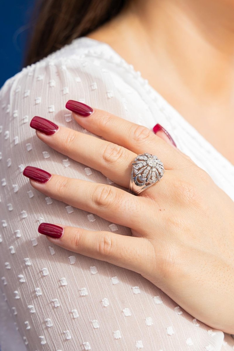 Bague Platine diamant - Castafiore