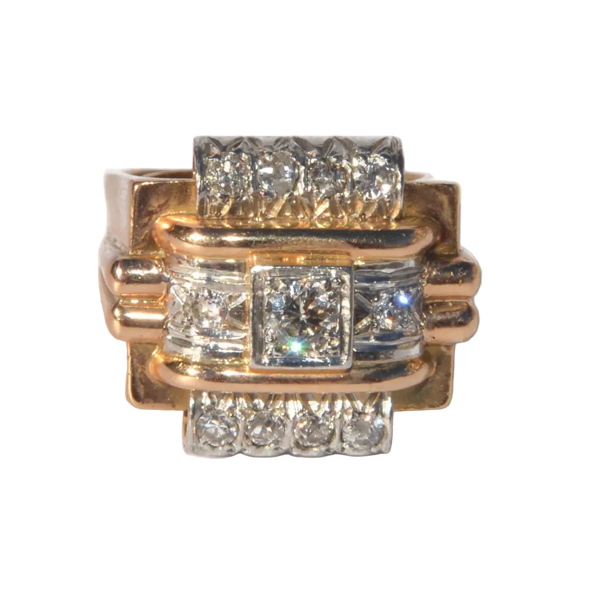 Bague platine et diamant 1950 - Castafiore