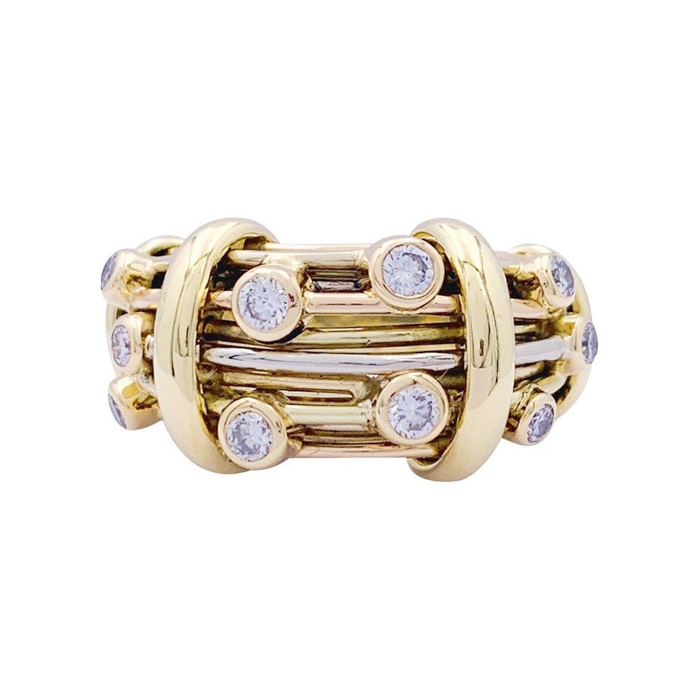 Bague POIRAY trois ors et diamants - Castafiore