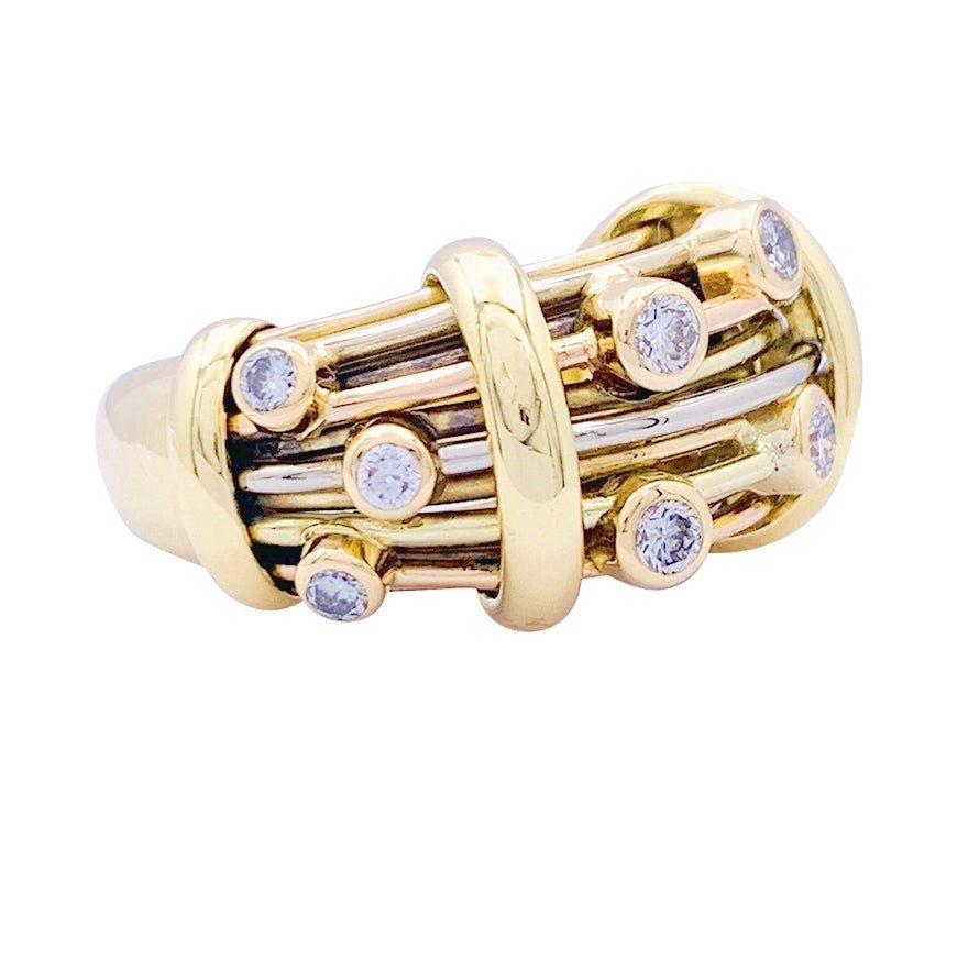 Bague POIRAY trois ors et diamants - Castafiore
