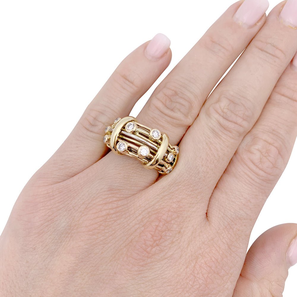 Bague POIRAY trois ors et diamants - Castafiore