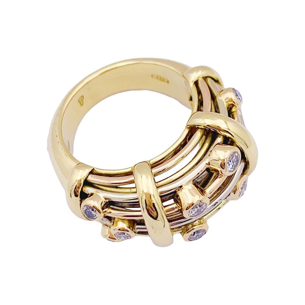 Bague POIRAY trois ors et diamants - Castafiore