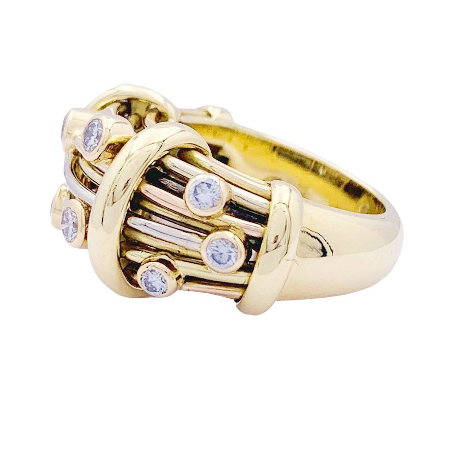 Bague POIRAY trois ors et diamants - Castafiore