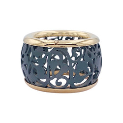 Bague POMELLATO, "Arabesque" en or rose et titane - Castafiore